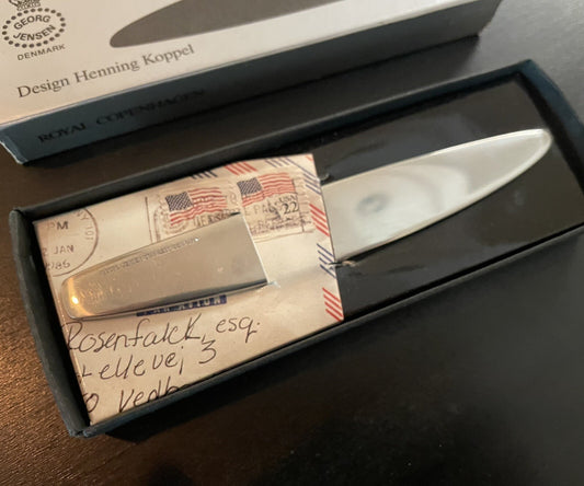Vintage Georg Jensen LIVING Letter Opener - KOPPEL - Rare